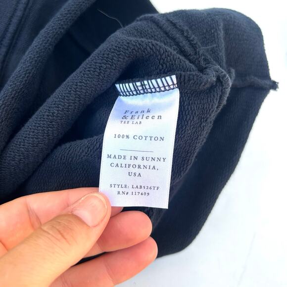 Frank & Eileen Boyfriend Crewneck Sweatshirt Pullover Black Large Tee Lab Cotton - Picture 6 of 8